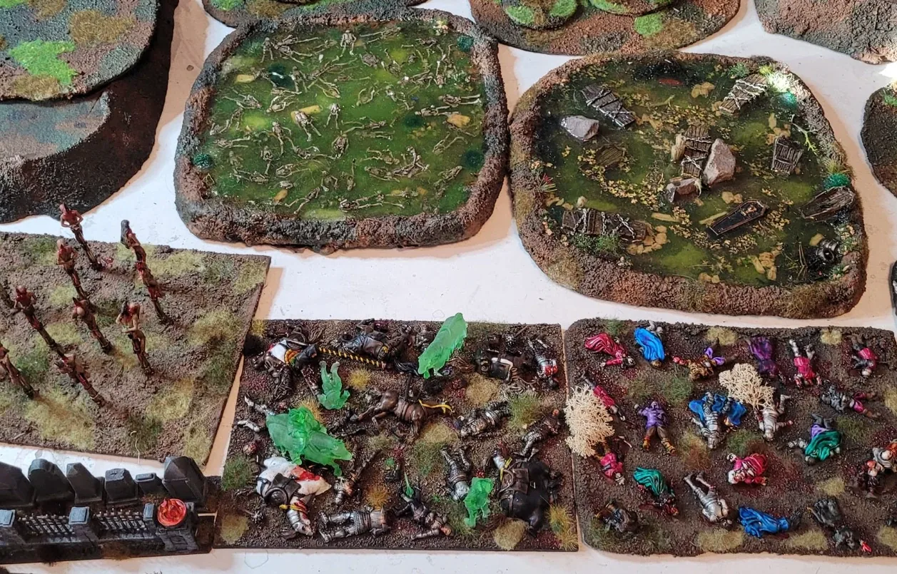 Haunted swamps and fallen-warrior battlefield bases