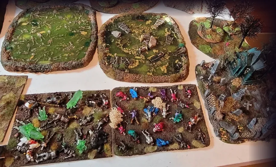 Swamps, battlefield bases and graveyard